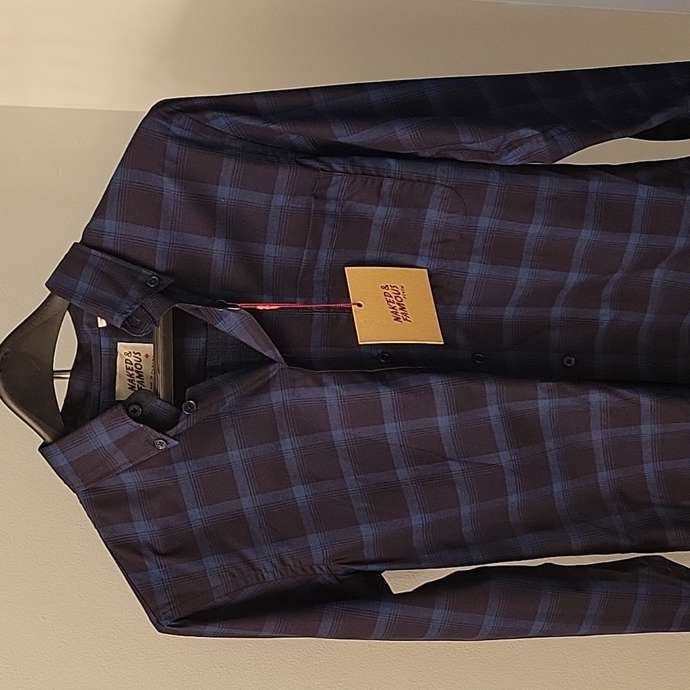 NWT: Naked and Famous Regular Shirt S